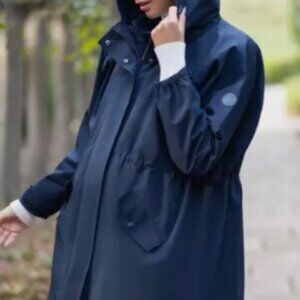Seraphine Navy 6 in 1 Maternity & After Raincoat Size US 10